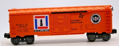 Lionel O Gauge #6-9769 B&LE BESSIMER & LAKE ERIE BOX CAR 1:48 Scale Die Cast - Image 1 of 4