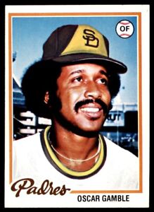 1978 Topps #390 Oscar Gamble EX-MT/NM San Diego Padres