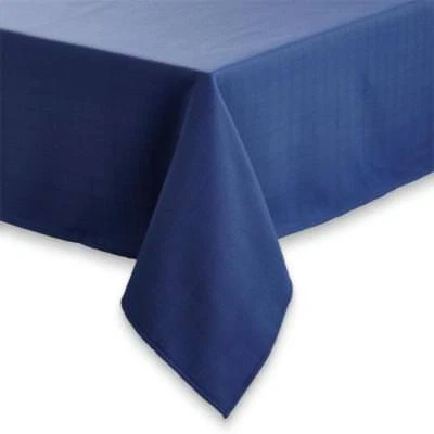 Essential Home Solid 60 x 102 in. Rectangular Fabric Tablecloth - Dark Blue - Image 1 of 2