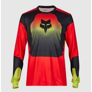 Fox racing ranger ls jersey revise red yellow maglia mtb 2024 lunghe trudri t... - Picture 1 of 2