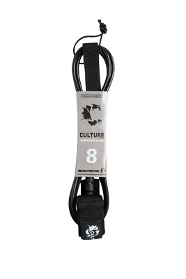 Culture Surfboards BLACK 8ft Surf Leash - Image 1 of 4