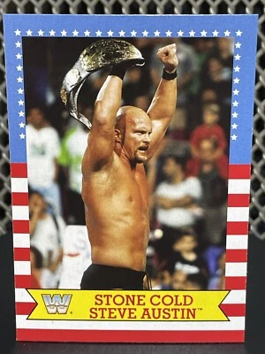 Tarjeta de lucha libre 2017 Topps Heritage WWE Stone Cold Steve Austin #20 All Star WWF Foto 1 de 4