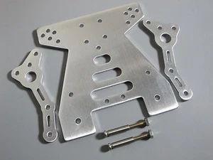 Torre frontal de aluminio y montaje de choque trasero Tamiya 1/10 radiocontrol Blackfoot Monster Beetle - Imagen 1 de 5
