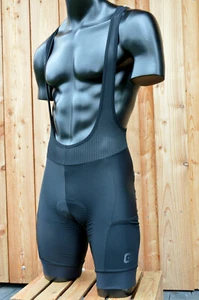 Alé Stones Cargo Bibshorts Off-Road Gravel Padding Side Pockets Black UPF 50+ - Picture 1 of 4