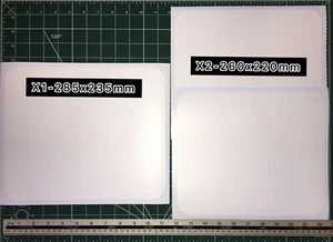 MATTE WHITE Race Number Background Vinyl X1 285x235mm & X2 260x220mm Decals ACU - Picture 1 of 4