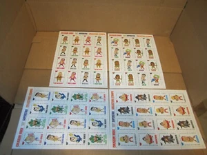 coliseum video wwf wwe superstar collectors stamps set of 4 different rare  1994 - Foto 1 di 2