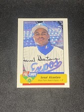 Isreal Alcantara 1994 ProCards #45 West Palm Beach Expos Autographed Signed Card