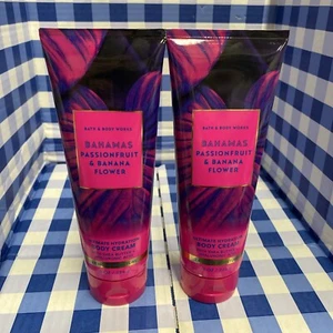 2 X Bath And Body Works - Bahamas Passion Fruit & Banana Fruit Body Cream - Picture 1 of 3