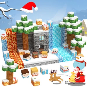 100pcs/set DIY Magnetic Building Block Kids Construction Toy Christmas Gift Snow - Picture 1 of 14