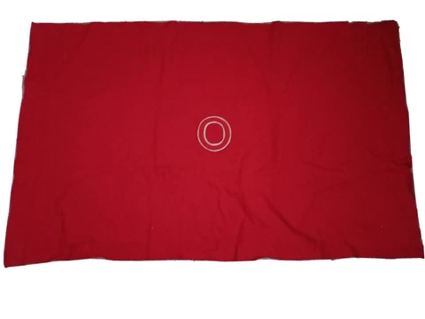 Vintage Wool Ohio State U. OSU Buckeyes Letter Stadium Blanket W. Carry Case Cover