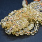 Citrine Round Beads 4mm, 6mm, 8mm, 10mm - 15" Strand, for Jewellery Making