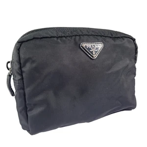 Bolso cosmético tocador de nailon negro vintage Prada Tessuto. - Imagen 1 de 10