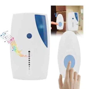 Wireless Door Bell Chime Battery Operated Cordless Waterproof 100m 36 Melodies - Picture 1 of 8