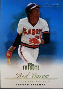 2012 Tribute Blue #98 Rod Carew SER #/199 California Angels BX T1R - Bild 1 von 2