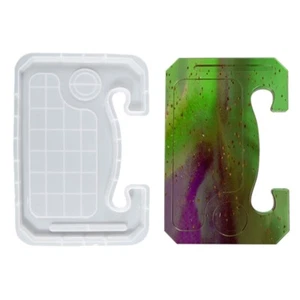 Silicone Resin Mold Steering Wheel Desk Mold Car Tray Mold Casting Mold - Photo 1/8