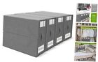  4 Pack Bed Sheet Organizers and Storage (Queen & King Size),Foldable X-L Grey
