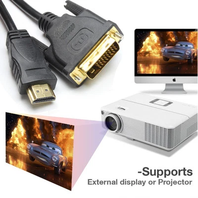 6Ft 10Ft Ultra Speed HDMI Male to DVI Male Cable Connector HDTV LED LCD Cord  - Image 1 of 4