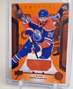 2023-24 Oberdeck Trilogie orange Trikot Leon Draisaitl #70 Edmonton Oilers - Bild 1 von 2