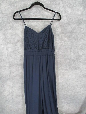 Maurices Women's Jumpsuit Small Fitted Lace Spaghetti Strap V-Neck Pleated Layer - Image 1 of 4