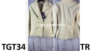 ROWING BLAZERS X TARGET WOMEN'S CORDUROY DOUBLE BREASTED BLAZER - Cream, Size-S - Picture 1 of 5
