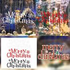 Merry Christmas Wall Stickers Removable Christmas Art Decals Christmas Window