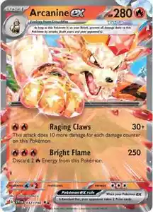 Tarjeta Pokémon Arcanine ex 032/198 Escarlata y Violeta SV1 casi nueva - Imagen 1 de 1