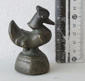 ¡ALTA CALIDAD! Pato Brahmani peso bronce opio 18th.c 315 g - Imagen 1 de 3
