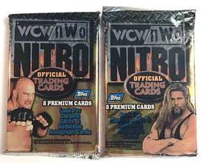 1999 TOPPS WCW/NWO NITRO HOBBY PACK / 8 Premium Cards In Pack/HULKSTER AUTO? - Picture 1 of 3