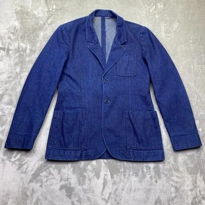 Chaqueta Blazer CAMO BIELLE ITALY Denim Azul Ropa de Trabajo Estilo Hombres Talla 48 Grunge Foto 1 de 4