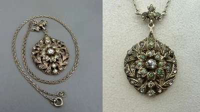 HYPP JA Schweden Antik Jugendstil Collier Kette TOP 935 Sterling Silber Sweden - Bild 1 von 4