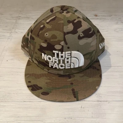 Gorra de béisbol The North Face New Era 59Fifty camuflada ajustada talla 7 1/2 Foto 1 de 4