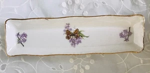 Vintage Royal Grafton Fine Bone China Trinket/Olive Tray Butterfly/Floral - Picture 1 of 9