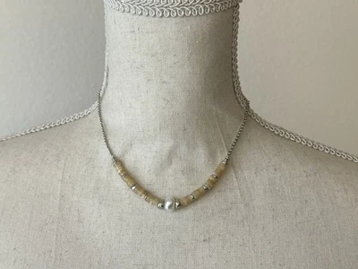 🆕 Collar Kendra Scott LILA Cuentas Tono Plata Minimalista Diario Nuevo con Etiquetas Foto 1 de 4