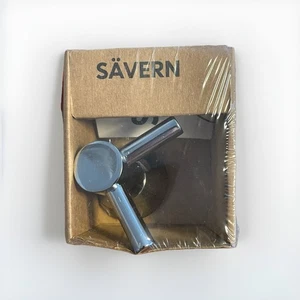 IKEA SAVERN Design Richard Clack WC Handtuch Haken Halter Chrom 201.626.66 Neu in OVP - Bild 1 von 5