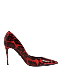 Dolce&Gabbana Damen Pumps Rot 100% Leder Leopardenmuster High Heel Schuhe EU 36,5 - Bild 1 von 8