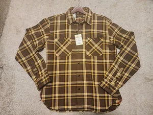 Iron Heart UHF Ultra Heavy Flannel Workshirt XXXL BNWT IHSH-378 Brown UPS - Picture 1 of 6