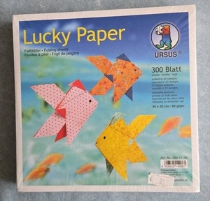 URSUS Lucky Paper – 300 Blatt – 20x20 cm – bunt gemustert – NEU – Origami - Bild 1 von 3