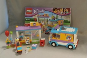 LEGO Friends Heartlake Birthday Gift Delivery Van Figure Manual Clean 41310