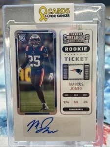 2022 Panini Contenders Marcus Jones Rookie Ticket Auto #190 New England Patriots - Picture 1 of 3