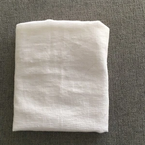 Pottery Barn Euro Sham One Sham 100 % Leinen vorne Waffel weiß 26" quadratisches Etikett Größe - Bild 1 von 9