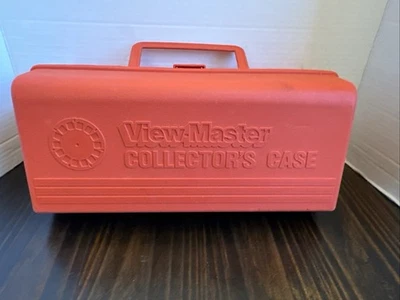 Vintage ViewMaster Collector's Case Only! Handle, Red, Plastic, Clean! - Image 1 of 4
