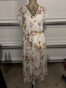 Kate And Lily Dress Women 14W Floral Design Floor Length - Picture 1 of 4