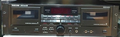 TASCAM 202MKIII Dual Well Cassette Deck Dolby B-C HX Pro AC100V 50/60Hz 15W - Image 1 of 4
