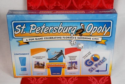 New Sealed St Petersburg Opoly Board Game Celebrating St Petersburg FL Monopoly - Image 1 of 4