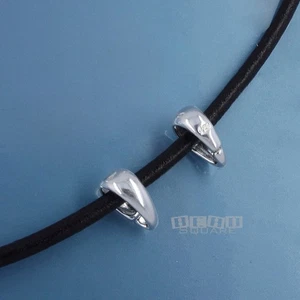 4 conectores de fianza colgantes abiertos simplicidad lisos de plata esterlina maciza 9 mm #33357 - Imagen 1 de 3