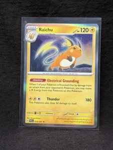 Raichu #019/091 SV: Paldean Fates Holo Rare - Pokemon Cards F23 - Picture 1 of 2
