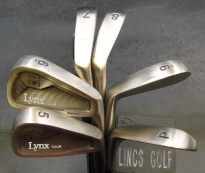 Set of 6 x Lynx Tour Forged Irons 5-PW Regular Steel Shafts Golf Pro Grips* - Image 1 of 4
