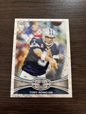 2012 Topps Chrome Tony Romo Xfractor, X-Refractor Card #63, Dallas Cowboys