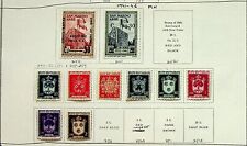 SAN MARINO 1941-46 COAT OF ARMS ARCHITECTURE SET OF 10 FINE MH STAMPS