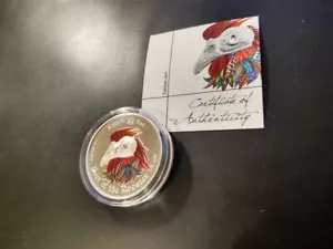 Tattoo Art 2017 5 Cedis Ghana 1 oz Silber Lunar Hahn coloriert - Bild 1 von 4